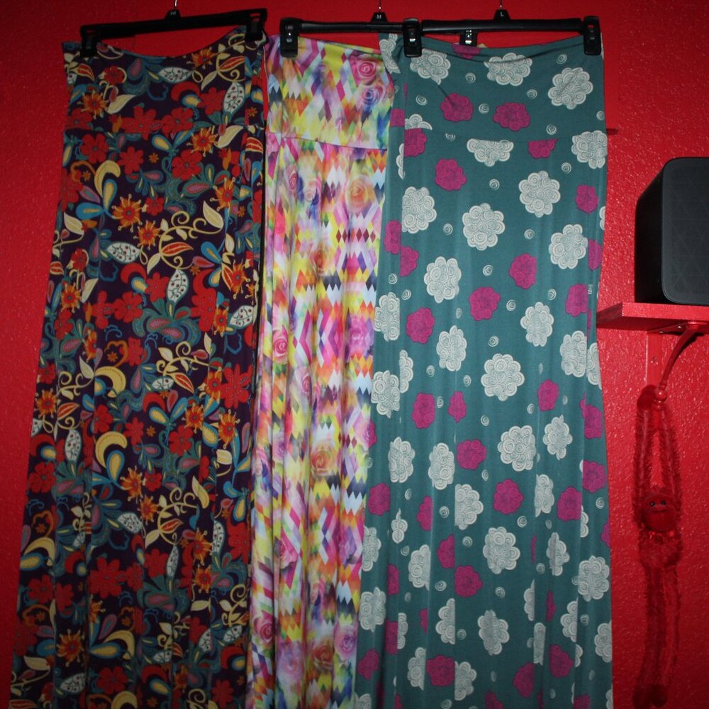 SET of 3  Small LuLaRoe Maxi Skirts